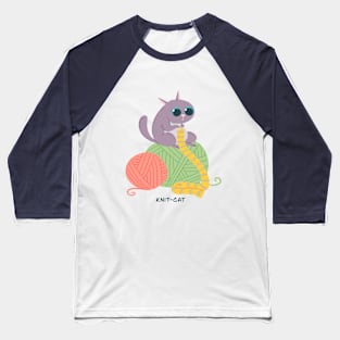 knit cat Baseball T-Shirt